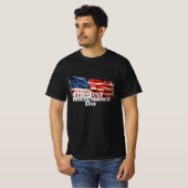 7月4日 独立記念日おめでとう Tシャツ (正面フル)