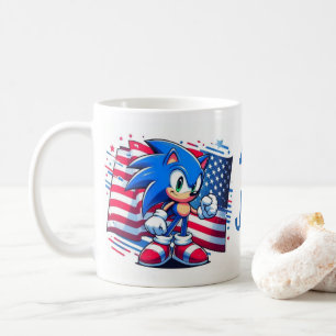 7月4日。独立記念日のマグカップ、ソニックマグカップ、 コーヒーマグカップ