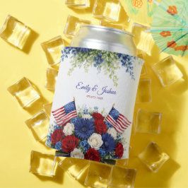 7月4日 独立記念日の結婚式 缶クーラー