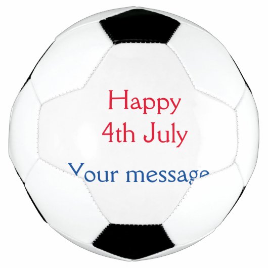 7月4日 独立記念日 お名前入り サッカーボール (正面)