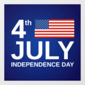 7月4日/独立記念日 ウィンドウサイン (シート)