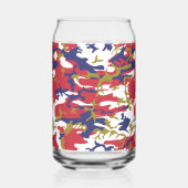 7月4日、独立記念日、カモフラージュ金ゴールド ガラス缶 (左)