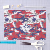 7月4日 独立記念日 カモフラージュ グレー 薄葉紙 (クラフト)