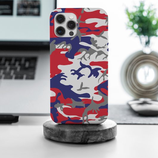 7月4日 独立記念日 カモフラージュ グレー Case-Mate iPhoneケース