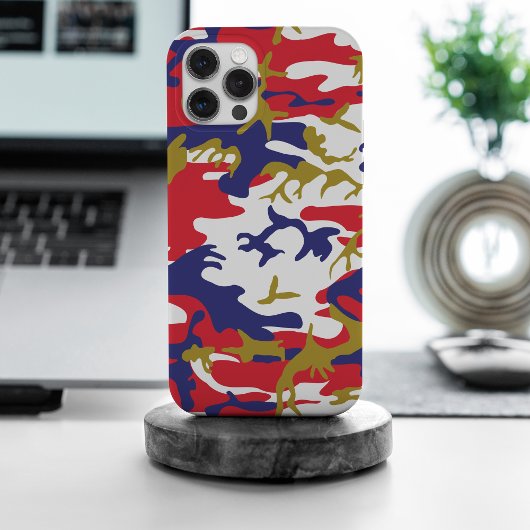 7月4日 独立記念日 カモフラージュ ゴールド Case-Mate iPhoneケース