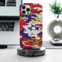 7月4日 独立記念日 カモフラージュ ゴールド iPhone 15 PRO MAXケース