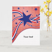 7月4日 – 独立記念日 カード (黄色い花)