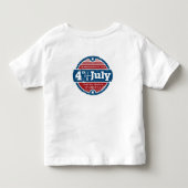 7月4日 独立記念日 トドラーTシャツ (裏面)