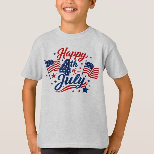 7月4日 独立記念日 パトリオティック Tシャツ (正面)
