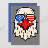 7月4日 – 独立記念日 – 愛国的なワシ シーズンカード (正面/裏面)