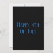 7月4日 独立記念日 招待状 (裏面)