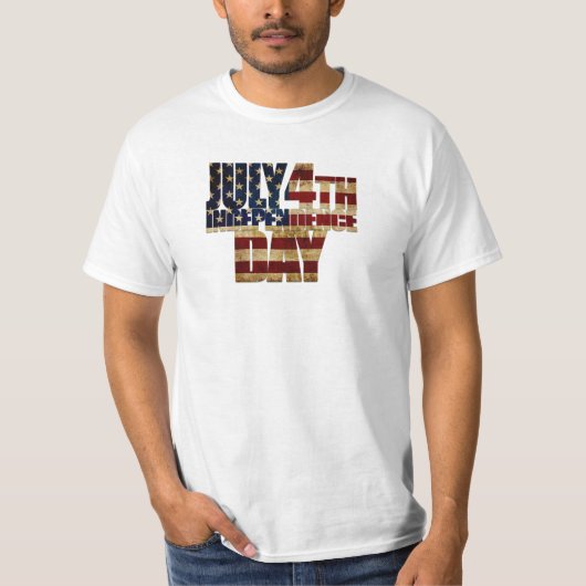 7月4日 独立記念日 002 Tシャツ (正面)