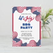 7月4日 独立記念日 BBQパーティー 招待状 (スタンド正面)