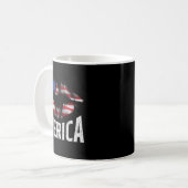 7月4日 独立記念日 MERICA キス マウス USA コーヒーマグカップ (正面左)