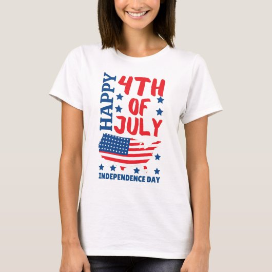7月4日 独立記念日 Tシャツ (正面)