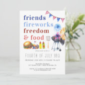 7月4日 |独立記念日BBQパーティー 招待状 (スタンド正面)