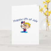 7月4日（男の子） カード (黄色い花)