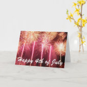 7月4日(祝賀状) カード (黄色い花)