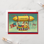 7月4日 - 私たちが祝う日 カード (正面/裏面インサイチュ)