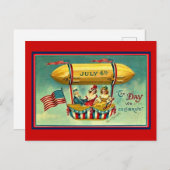 7月4日、私たち祝の日 シーズンポストカード (正面/裏面)