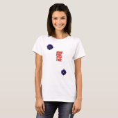 7月4日 米国の愛国的なTシャツ - 自由の国 Tシャツ (正面フル)