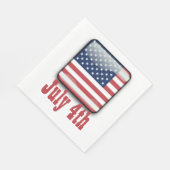 7月4日、米国国旗の紙・ナプキンス スタンダードランチョンナプキン (角)
