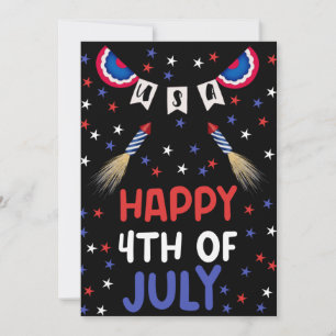 7月4日、米国独立記念日お祝い カード