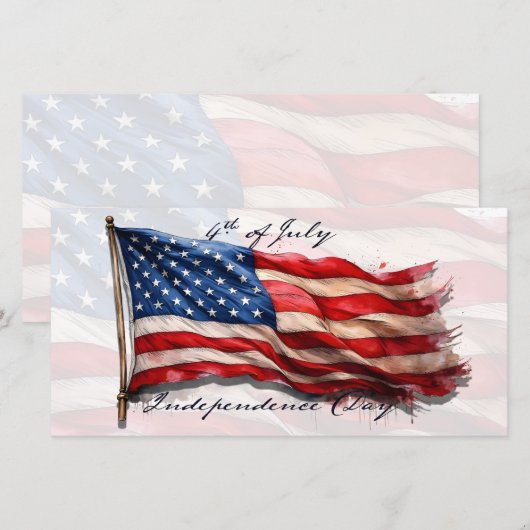 7月4日 – 米祝国旗と (正面/裏面)