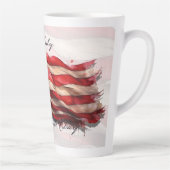 7月4日 – 米祝国旗と カフェラテマグ (右)