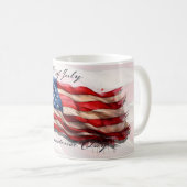 7月4日 – 米祝国旗と コーヒーマグカップ (正面右)