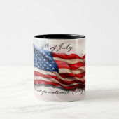 7月4日 – 米祝国旗と ツートーンマグカップ (中央)