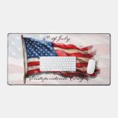 7月4日 – 米祝国旗と デスクマット (キーボード&マウス)