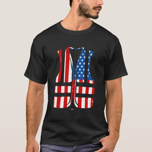 7月4日 職場の仲間 Swagazon USA セーフティー Tシャツ (正面)