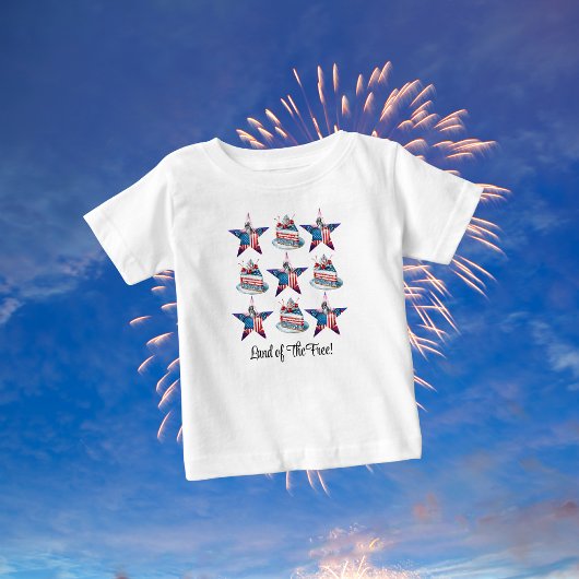 7月4日 "自由の国" Tシャツ