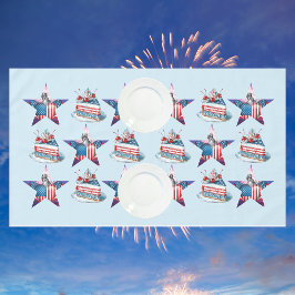 7月4日「自由の地」テーブルクロス テーブルクロス