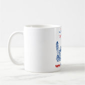 「7月4日」自由の花火大会 コーヒーマグカップ (左)