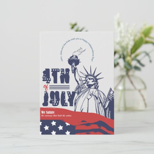 7月4日、自由への象徴的な敬礼 シーズンカード (スタンド正面)