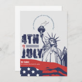 7月4日、自由への象徴的な敬礼 シーズンカード (正面/裏面)