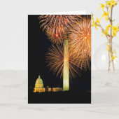 7月4日、花火の表示、スカイライン カード (黄色い花)