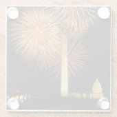 7月4日、花火の表示、スカイライン ガラスコースター (裏面)