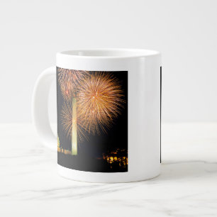 7月4日、花火の表示、スカイライン ジャンボコーヒーマグカップ
