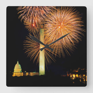 7月4日、花火の表示、スカイライン スクエア壁時計