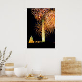 7月4日、花火ディスプレイ、スカイライン ポスター (キッチン)