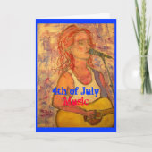 7月4日（花火大会） カード (正面)