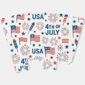 7月4日🇺🇸 | 花火・アメリカ国旗・星 フェイバーボックス (見開き)