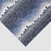 7月4日 花火 スカイライン 1776–2026 祝祭ギフト 薄葉紙 (詳細)