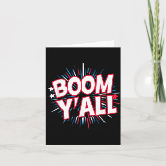 7月4日 花火 愛国心 Boom Yall カード