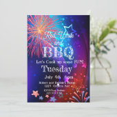 7月4日、花火、独立記念日 招待状 (スタンド正面)