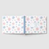 7月4日 花火 赤 白 青 結婚式  ゲストブック (全面)