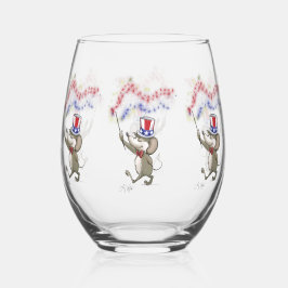 7月4日、萌の幸せ ステムなしワイングラス